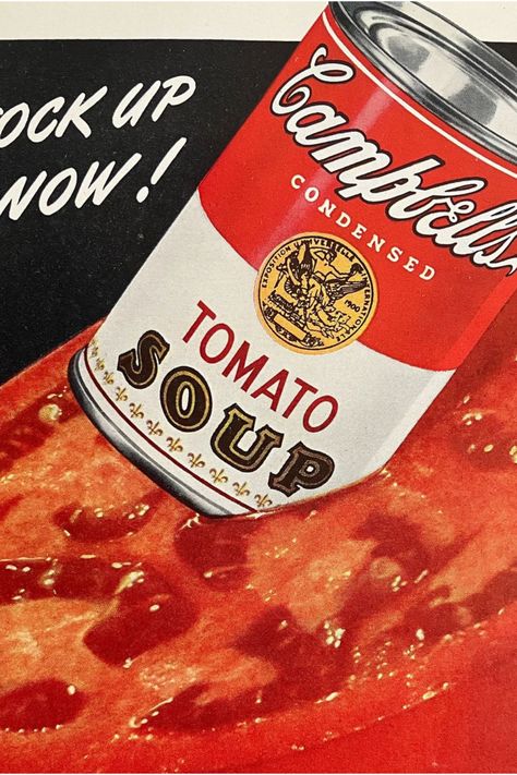 campbell's, vintage campbell's, tomato soup, 1940s ads, vintage food ads, retro ads, campbell's soup ads Campbell's Tomato Soup, Themed Kitchen, Vintage Food, Food Ads, Vintage Illustrations, Kitchen Themes, Tomato Soup, Vintage Recipes, Kitchen Wall Decor