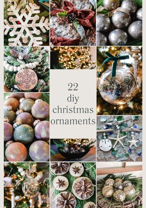 22 Creative and Easy-to-Make DIY Christmas Ornaments Diy Christmas Ornaments For Men, Christmas Bell Ornaments Diy, How To Decorate Christmas Ornaments, Glass Christmas Ornaments Diy Ideas, Diy Holiday Ornaments For Adults, Meaningful Christmas Ornaments, Diy Mushroom Christmas Ornaments, Crafts With Clear Ornaments, Diy Christmas Ornaments For Couples