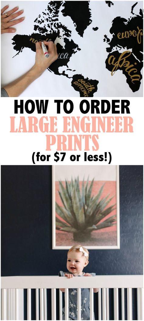 How To Style Large Artwork, Where To Get Large Prints Made, Oversized Prints Wall Art, Extra Large Photo Prints Wall Art, Large Photo Prints Cheap, Engineering Prints Diy Wall Art, Engineer Prints Diy, Print Large Photos Cheap, Diy Poster Print