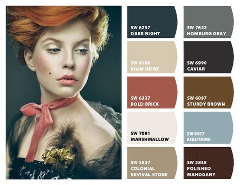 ColorSnap by Sherwin-Williams – ColorSnap by Reyhan S.D. Grays Harbor, Vintage Colour Palette, Kilim Beige, Sherwin Williams Paint Colors, Game Room Design, Vintage Color, Body Poses, Color Stories, Dark Night