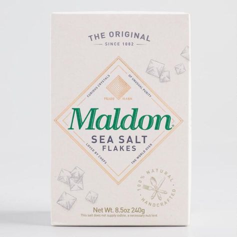 Maldon Sea Salt Flakes, Mushroom Polenta, Maldon Salt, Flavored Salts, Marinade Sauce, Salt Flakes, Cost Plus World Market, Logo Food, Side Recipes