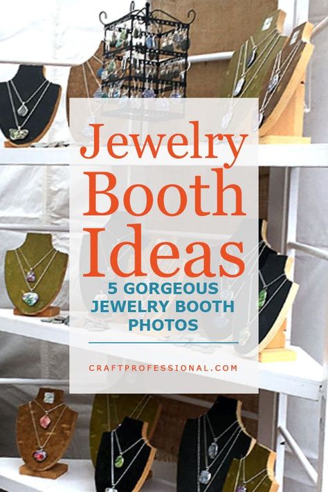 Displaying Jewelry For Sale Booth Ideas, Craft Show Jewelry Display Ideas, Jewelry Booth Ideas, Jewelry Booth Display Ideas, Jewelry Display Ideas, Jewelry Display Booth, Jewelry Table Display, Handmade Jewelry Display, Craft Booths