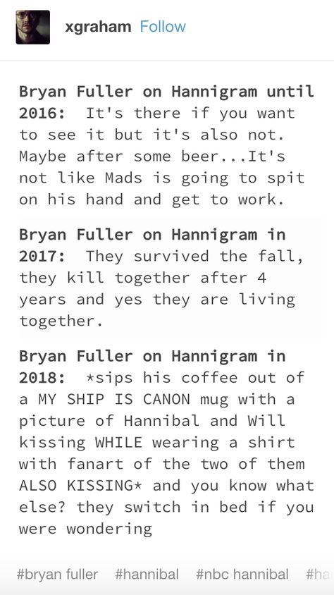 Bryan Fuller Hannigram, Hannibal Nbc, Bryan Fuller, His Hands