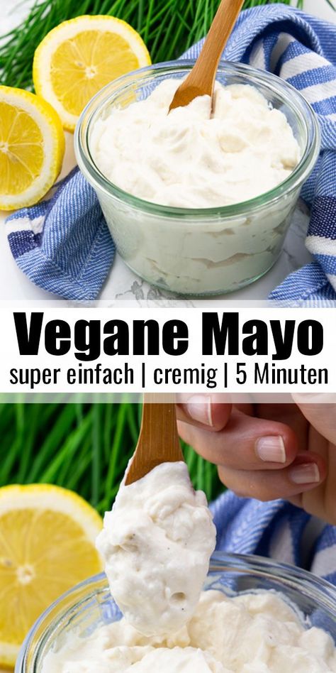 Clean Eating Pasta, Quiche Vegan, Salad Kale, Mayonnaise Recipe, Vegan Dip, Vegan Mayo, Vegan Mayonnaise, Detox Soup, Vegan Potato