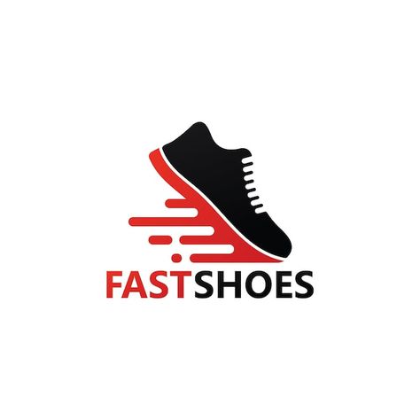 Fast shoes logo template design | Premium Vector #Freepik #vector #marathon-logo #running-shoes #running-logo #walking-exercise Shoes Logo Design, Shoes Brand Logo, 2022 Logo Design, Shoe Logo Ideas, Modern Design Graphic, Graphic Design Green, Footwear Logo, Walk Logo, Shoe Logo Design