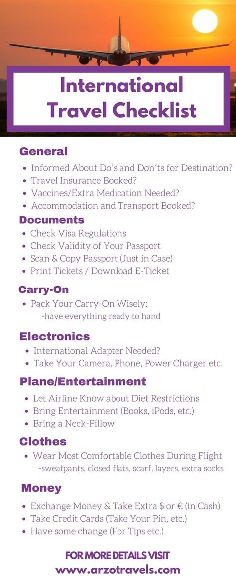 Flying Abroad, International Travel Checklist, International Trip, International Flight, Abroad Travel, Ireland Trip, Camping Stuff, Travel Pack, International Travel Tips