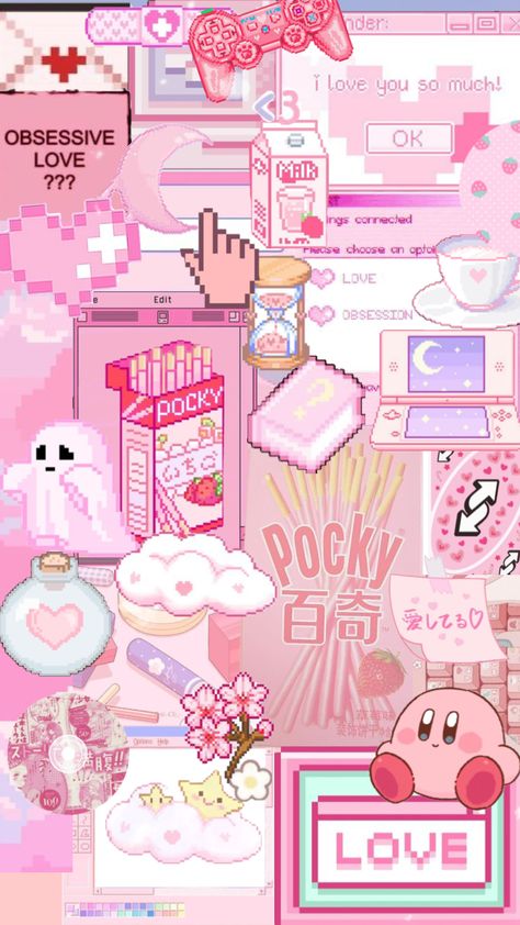 #pink #kawaii #fyp #wallpaper #aesthetic #gamer #cute #vintage Gamer Aesthetic Wallpaper, Wallpaper Gamer, Gamer Wallpaper, Gamer Aesthetic, Pink Games, Kawaii Games, My Melody Wallpaper, Pink Kawaii, Pretty Wallpapers Backgrounds