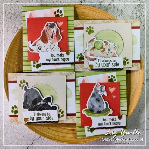 By Your Side Stampin Up Kit, Stampin Up By Your Side Kit Alternatives, Stampin Up Kits, Old Stables, Easy Greeting Cards, Rubber Stamping Cards, Card Crafting, Cat Cards, Card Kits