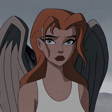 Character: Hawk Girl Tv Show: Justice League Unlimited 2004 #icon #hawkgirl #cartoon #dc #icons #shayerahol #comics #hbo #aesthetic #hero #justiceleague #superhero Hawkgirl Aesthetic, Hawk Girl, Red Hair Cartoon, Hair Cartoon, Dc Icons, Art And Culture, Red Hair, Hair, Anime