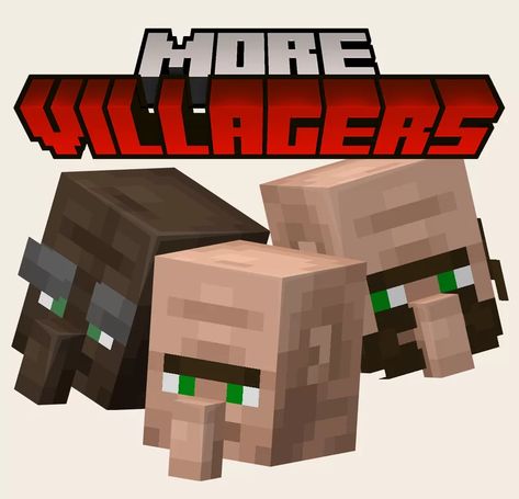 More villagers RP Minecraft Texture Pack Minecraft Villager Texture Pack, Minecraft Update Ideas, Minecraft Stuffies, Minecraft Mobs Ideas, Minecraft Mobs Mod, Blockbench Models, Minecraft Dungeon, Minecraft Pack, Minecraft Code