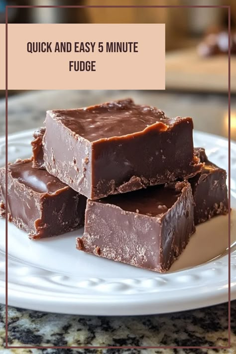 Delicious 5 minute fudge recipe by Paula Deen. Whip up an easy homemade fudge that satisfies cravings quickly with simple ingredients in just five minutes. Five Minute Fudge Recipes, Chocolate Peanut Butter Fudge Recipes, 5 Minute Fudge Recipes, Quick Easy Fudge, Easy Fudge Recipe 3 Ingredients, No Fail Fudge, Quick Fudge Recipe, 3 Minute Fudge, Five Minute Fudge