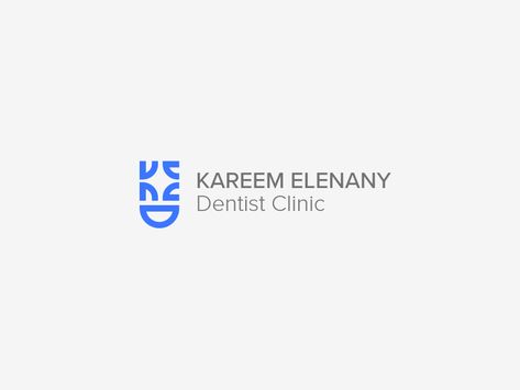 Kareem El enany Dentist clinic logo by Qurany Studio on Dribbble Dental Clinic Branding, Orthodontics Logo Design, Psychiatrist Logo, Dentist Logo Design, Logo Clinic, Clinic Logo Design, Medical Logos, Medical Branding, Dentist Branding