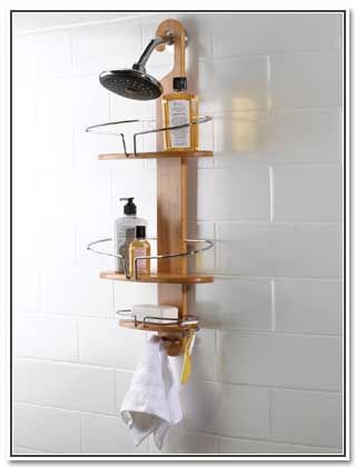 umbra wood shower caddy Bamboo Shower Caddy, Bathroom Storage Caddy, Ikea Bathroom Accessories, White Bathroom Storage, Bathroom Cupboard, Bathroom Caddy, Shower Rack, Ikea Bathroom, Bamboo Bathroom