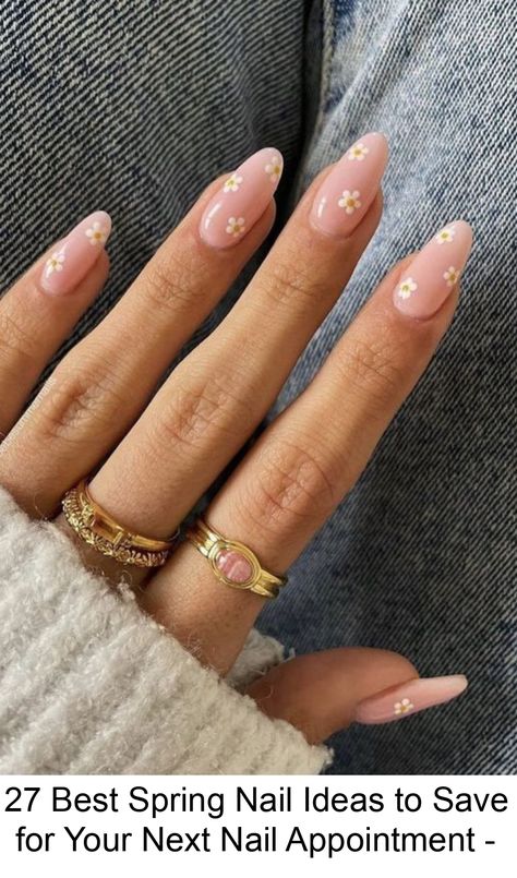 Looking for the best spring nail ideas? We’ve rounded up 32 of the best spring nail ideas from Pinterest. Simple Floral Nails, Lemon Nails... #summer #nail #design Easy Nail Inspo Almond, Cute Nails Round, Simple Floral Nails, Simple Nails Summer, Nails Lemon, College Nails, Photo Nails, Lemon Nails, Birthday Nail Designs