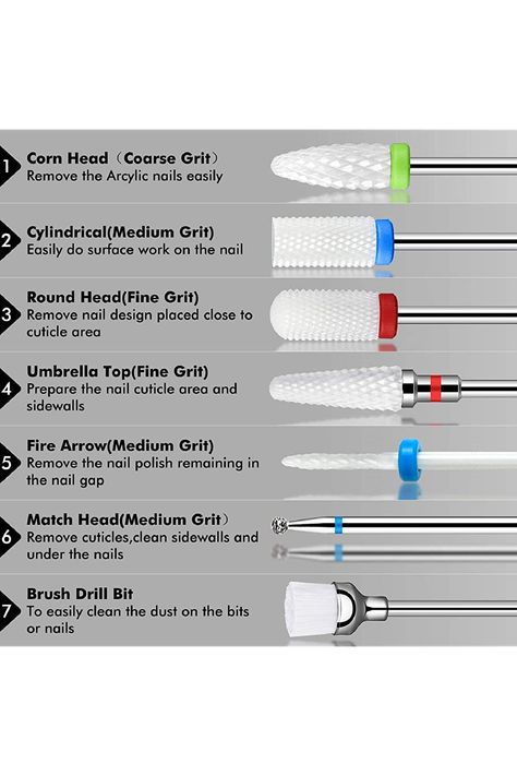 Nail Shaping, Nail Tech School, Acrylic Nail Drill, Remove Acrylic Nails, Nail Equipment, Business Nails, Acrylic Nails At Home, Nail Courses, Home Nail Salon