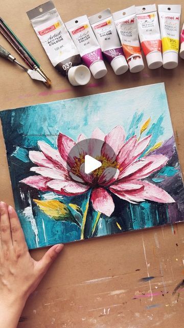 Knife Painting Flowers, Paint Flowers, Pallet Painting, Palette Knife Painting, Knife Painting, Process Art, Canvas Designs, Palette Knife, Texture Painting