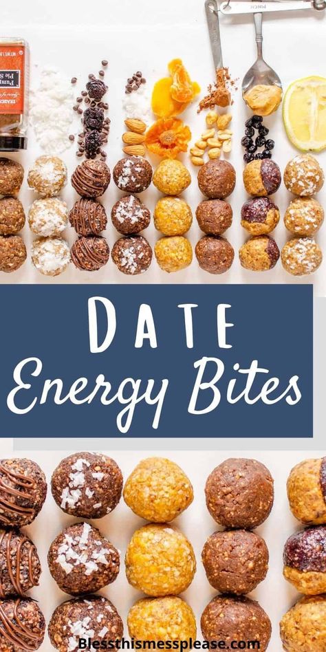 These date and nut energy bites are backed with fiber, protein and healthy fat and make for one in amazing healthy snack. #dates #snack #healthysnack #energybites #glutenfree Date Energy Bites, Healthy Energy Bites, Energy Bites Healthy, Peanut Butter Energy Bites, Energy Bites Recipes, Energy Ball Recipe, Protein Bites, Gluten Free Grains, Lost 100 Pounds