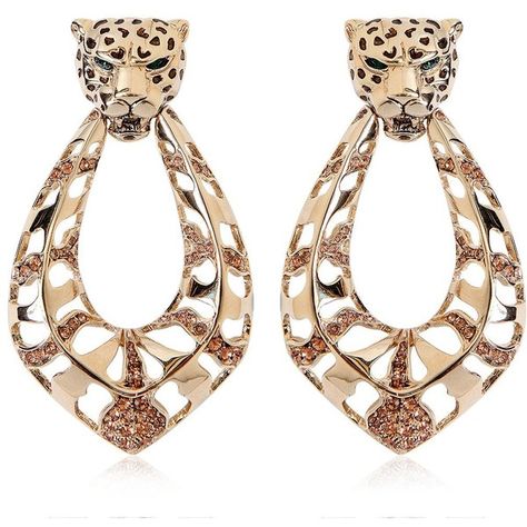 ROBERTO CAVALLI Topaz & Gold Plated Leopard Earrings (£500) ❤ liked on Polyvore featuring jewelry, earrings, gold jewelry, gold, topaz earrings, womens jewellery, gold plated earrings, leopard jewelry and leopard print earrings Leopard Jewelry, Animal Print Jewelry, Leopard Earrings, Crystal Cluster Earrings, Gold Plated Jewellery, Topaz Jewelry, Golden Jewelry, Golden Earrings, Printed Jewelry