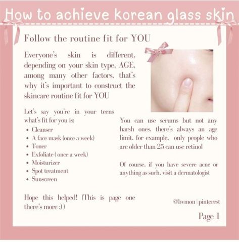 follow for more 🎀 How To Get Korean Glass Skin Tips, How To Have A Glass Skin, Kpop Idol Tips, Korean Tips Beauty, How To Get Pale Skin Fast, Kpop Glow Up Tips, Wonyoungism Glow Up Tips, How To Get Korean Skin, Glow Up Wonyoungism