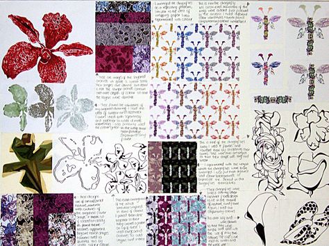 part of a Higher design folio Folio Design, Colour Composition, Higher Art, Ed Design, Design Sketchbook, Elements And Principles, Board Inspiration, Design Textile, Basic Design