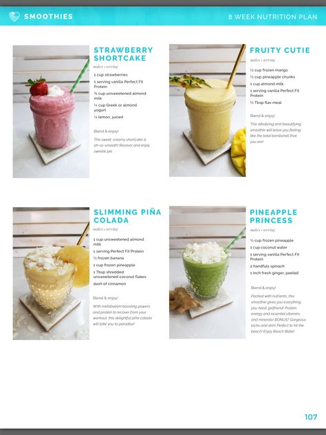 Tiu Recipes, Pineapple Princess, Almond Yogurt, Pineapple Smoothie, Milk Protein, Frozen Strawberries, Nutrition Plans, Tone It Up, Get Healthy