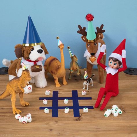 Tic-Tac-Toe | Easy Elf Ideas | Cute Elf Ideas | Elf on the Shelf Ideas Elf On The Shelf Pet Ideas, Elves At Play, Reindeer Pet, Elf Pets, Shelf Elf, Elf Magic, Awesome Elf On The Shelf Ideas, The Elf On The Shelf, Xmas Elf