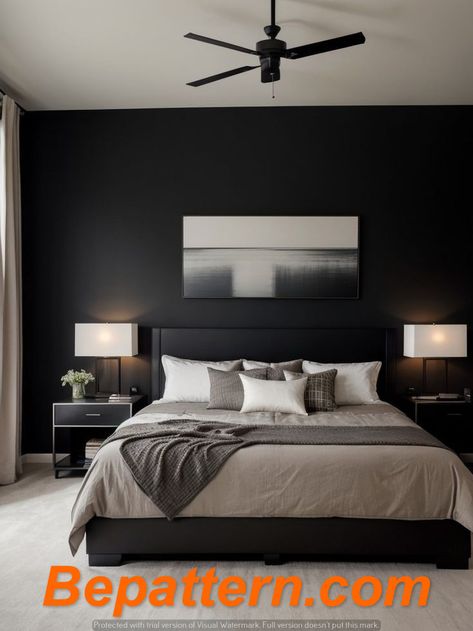 2024 Home Decor Trends: Stylish Ideas for Every Room
Bepattern.com Black Walls Bedroom, Black And White Bedroom, Blue Bedroom Walls, Japanese Bedroom, Black Bedroom Decor, Moody Bedroom, Dark Bedroom, Brown Bedroom, Accent Wall Bedroom