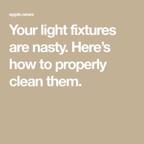 Your light fixtures are nasty. Here’s how to properly clean them. Glass Light Fixtures, Outdoor Light Fixtures, Outdoor Light, Usa Today, Outdoor Lighting, Light Fixtures, Glass