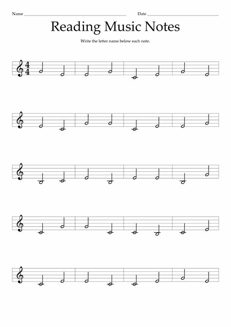 Reading Music Notes Piano Theory Worksheets, Music Theory Printables, Music Notes Letters, Reading Music Notes, Free Music Theory Worksheets, Learning Music Notes, Piano Worksheets, Music Theory Piano, Music Terms