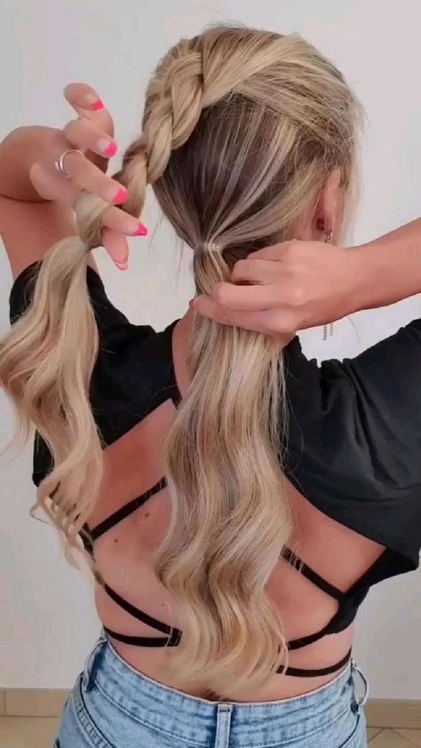 Horrible Hair, Hair Styles Long Hair, Girl Hair Dos, Easy Hair Updos, Hair Braid Videos, Peinados Fáciles Para Cabello Corto, Hair Tutorials For Medium Hair, Work Hairstyles, Hairstyle Tutorial