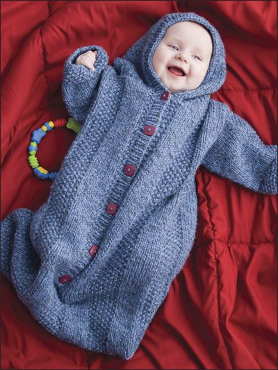 Cozy Hooded Sleeping Sack Knitted Sleeping Bag, Sleeping Bag Pattern, Baby Slaapzakken, Bunting Bag, Baby Overall, Baby Cocoon, Baby Sleep Sack, Baby Bunting, Knitted Baby Clothes