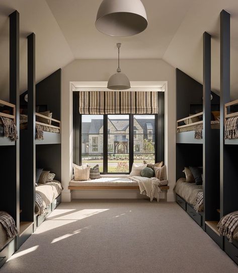 Killowen Construction | Tyler Farrell (@killowenconstruction) • Instagram photos and videos Bunk Bed Room, Bunk Bed Rooms, Bunk Beds Built In, Bunk Rooms, Built In Bunks, Bed Frame Design, Inside Decor, Bunk Room, Bunk House