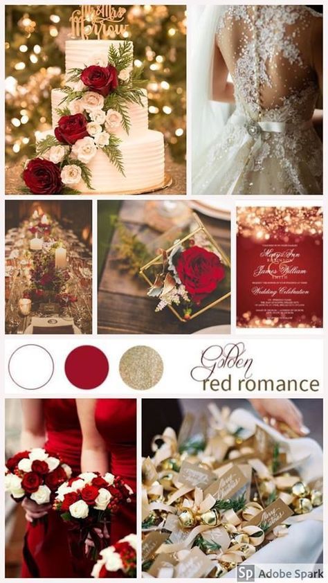 Burgundy Weddings, Christmas Wedding Themes, Red Gold Wedding, Wedding Color Palettes, Wedding Planner Business, Red Wedding Theme, White Winter Wedding, Theme Inspiration, Maroon Wedding