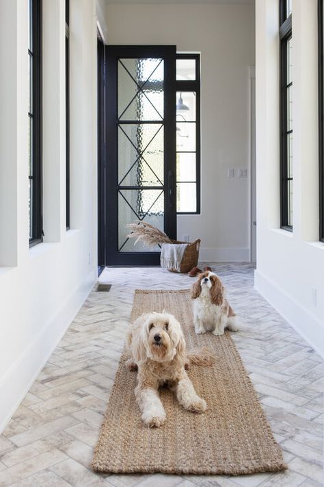 Herringbone Tile Floors, Entryway Tile, Foyer Flooring, Entry Tile, Entryway Flooring, Crow's Nest, Herringbone Floor, Casas Coloniales, Herringbone Tile