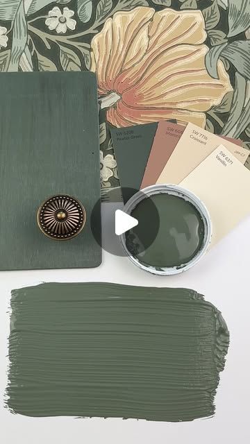 Loralee AhMu on Instagram: "Pewter Green by Sherwin Williams is a rich, moody green that adds depth and character to any space.

It’s a bold yet sophisticated color, perfect for those wanting to bring a bit of drama without going too dark. 

Whether you use it for an accent wall, cabinetry, or even exterior details, Pewter Green has a timeless quality that feels both modern and classic at the same time. 

It’s the kind of shade that instantly makes a room 
One of the best things about Pewter Green is how well it plays with other colors and textures. 

It looks stunning paired with warm woods, brass accents, or crisp white trim, giving your space that perfect balance of elegance and warmth. 

✨Have you tried this color in your home? We’d love to hear your thoughts about this color.

✨ Would Pewter Green Sherwin Williams Palette, Half Green Accent Wall, Green Accent Wall Colors, Green Color Drenching, Moody Dining Room Paint Colors, Pewter Green Paint, Pewter Green Sw, Sherwin Williams Pewter Green, Moody Cottage