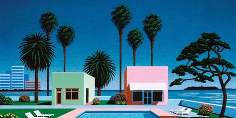 Light in the Attic to Release Japanese “City Pop” Compilation | Pitchfork Japanese City Pop, Hiroshi Nagai, Japanese City, City Pop, Boogie Nights, Music Background, Tokushima, Vaporwave Aesthetic, David Hockney