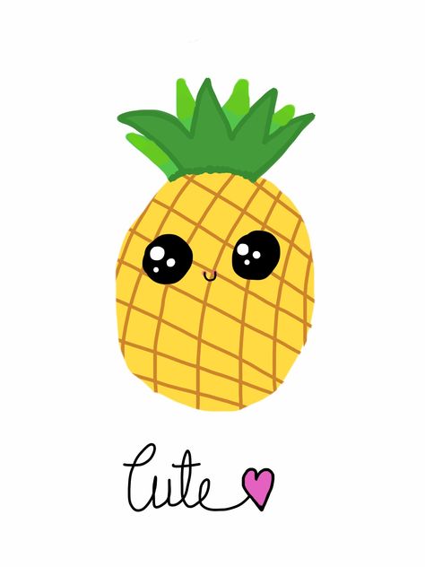 A cute pineapple ❤️  drawn by Tanvi Singh  pinterest: @singhtanvi Pineapple Clipart, Pineapple Drawing, Pineapple, I Hope, Drawings