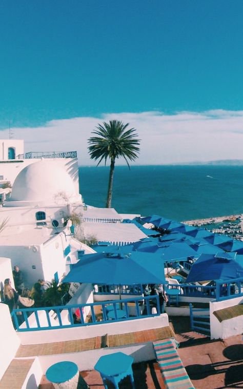 Tunisia Photo Ideas, Tunisia Architecture, Sidi Bou Said Tunisia, Tunisia Beautiful Places, Tunisia Sidi Bou Said Photography, Tunisia Africa, Sidi Bou Said, Instagram Photo Ideas Posts, Beautiful Images Nature