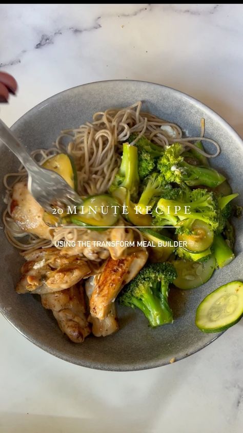 Fitazfk Recipes, Meal Builder, Noodles Chicken, Miso Paste, Soba Noodles, Super Busy, Quick Healthy, I Made It, Chicken Thighs