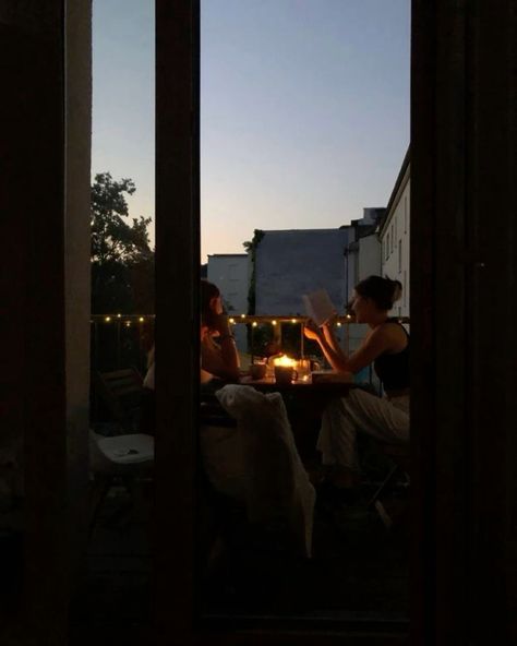 Wine On Balcony, Balcony Aesthetic Night, Friends Balcony, Wine Night Aesthetic, Sitting On A Balcony, Sunset Balcony, Manifest Aesthetic, Balcony Aesthetic, Summer Nights Aesthetic