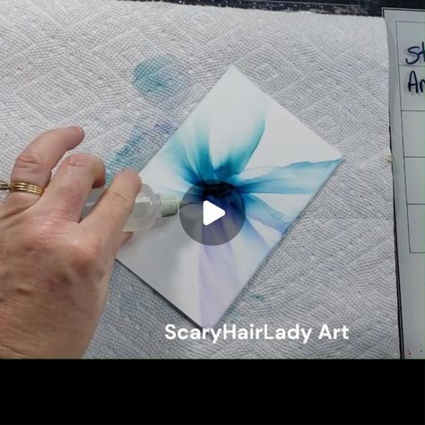 ScaryHairLady Art on Instagram: "ScaryHairLady Art  Alcohol Ink Flower Card,  Youtube video 259.  #alcoholinkflowers 
#alcoholinkcards  #alcoholinkpainting" Ink Art Flowers, Alcohol Ink Flowers, Ink Flowers, Flower Card, Alcohol Ink Painting, Alcohol Ink Art, Flower Tutorial, Flower Cards, Ink Art