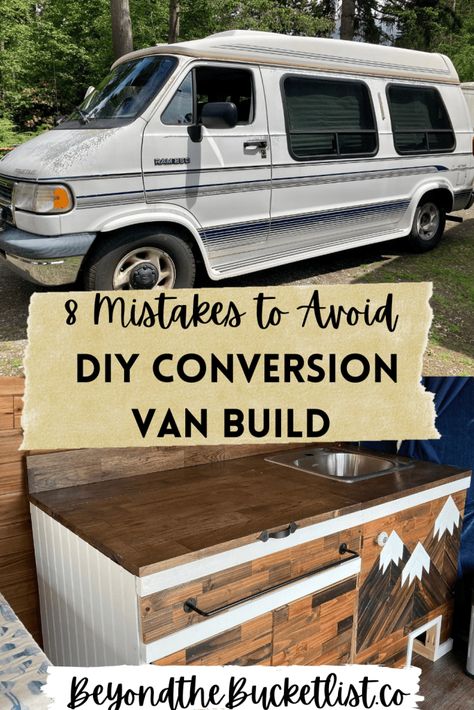 Considering building your very own campervan? This guide will help you navigate the biggest mistakes of first-time van builders & make sure you get the job done right on the first try. | Van Build Tips | Van Build Mistakes | DIY Conversion Van | DIY Van Build | Conversion Van Tips | Dodge Van Build | Custom Camper Van Tips | Van Life | Van Layout | Van Life Tips | Conversion Van | Van Build Guide | Camper Van Layouts, Chevy Van Conversion, Van Build Layout, Van Conversion Ideas Layout, Van Layout, Bus Build, Van Conversion Layout, Bil Camping, Van Builds