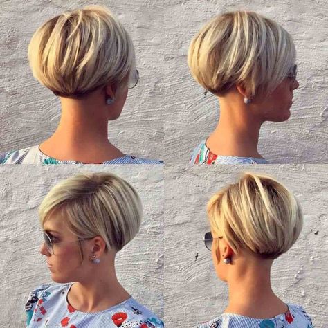 Short Blonde Pixie, Short Hair Cuts For Round Faces, Girls Short Haircuts, Cute Short Haircuts, Hair Styles 2017, Round Face Haircuts, Girl Haircuts, Short Bob Haircuts, Hairstyle Gallery