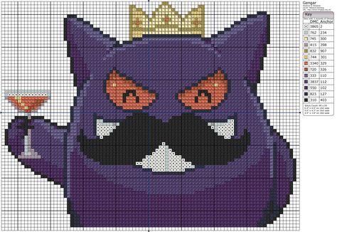 Charity » Birdie Stitching Gengar Beads Pattern, Gengar Embroidery, Gengar Crochet Pattern, Gengar Pokemon Cross Stitch, Alakazam Pokemon, Gengar Ghastly Haunter, Pokémon Perler, Pokemon Cross Stitch Patterns, Pixel Grid