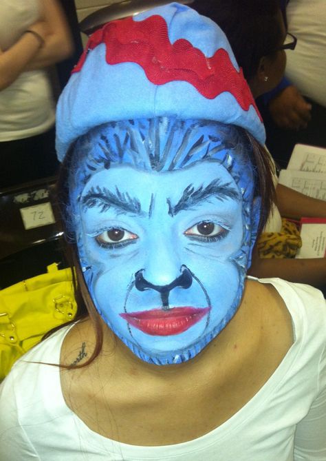 Wizard of Oz flying monkey makeup/painting  by: toobedestined follow on IG Flying Monkey Makeup Wizard Of Oz, Wizard Of Oz Makeup Ideas, Monkey Wizard Of Oz, Wizard Makeup, Wizard Of Oz Flying Monkeys, Wizard Of Oz Costume Ideas, Flying Monkey Costume, Monkey Makeup, Wizard Of Oz Film