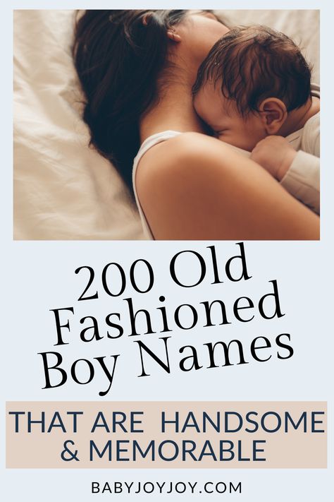 Elevate your son's identity with timeless elegance through our curated list of 200 old-fashioned boy names. From classics to timeless gems, each name exudes sophistication, memorability, and enduring charm. Stand the test of time with a name that's truly timeless. Begin your journey to find the perfect name for your precious son. 👦💙 #OldFashionedBoyNames #BabyNames #TimelessElegance #NamingJourney Old Money Boy Names, Elegant Boy Names, Old English Boy Names, American Boy Names, English Boy Names, Classic Boy Names, Popular Boy Names, Old Fashioned Boy Names, Vintage Boy Names