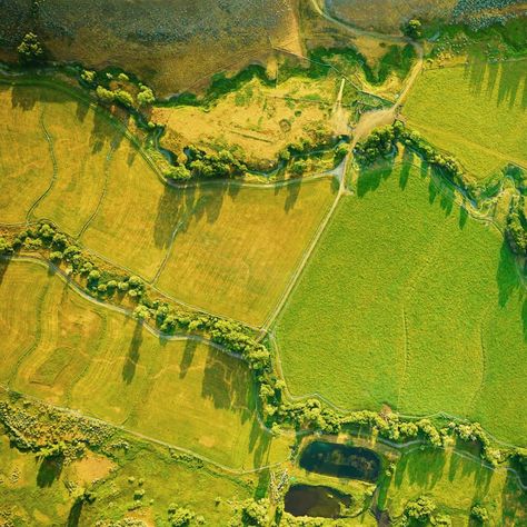 Fields From Above, Aerial Farmland, Landscape From Above, Environmental Art Projects, Aerial Views Landscape, Earth From Above, Aerial Photography Drone, Landscape Quilt, Aerial Images