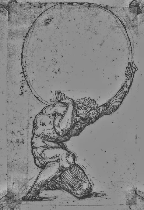 Atlas Tattoo Mythology, Atlas Drawing, Atlas Tattoo Design, Atlas Tattoos, Atlas Aesthetic, Sisyphus Tattoo, Atlas Art, Atlas Tattoo, Greek Mythology Tattoos