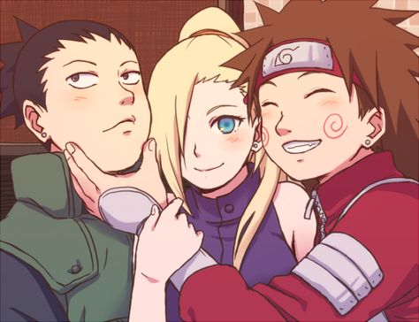 Shikamaru, Ino and Choji | by: @trmtki | Naruto Naruto Leaf, Team 10, Naruto Teams, Boruto Next Generation, Naruto Shippuden Characters, Naruto Series, Kakashi Hatake, Naruto Art, Naruto Characters