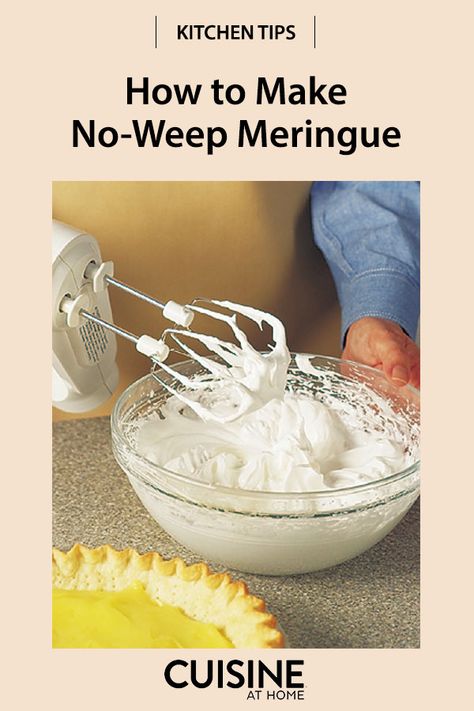 How To Make Mirangue For Pie, No Weep Meringue Recipe, No Bake Meringue, Mirangue Recipe, Meringue Pie Topping, Easy Meringue Recipe, Meringue Pops, Easy Meringues, Perfect Meringue